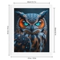 thumbnail image 2 of Paint By Numbers Kit for Adults Beginner - DIY Majestic Owl Blue Eyes Illumination Canvas Painting Kits for Adults, Frameless Paint By Number for Adults for Home Wall Decor 16x20 Inch, 2 of 7
