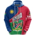 thumbnail image 4 of Namibia NAM Namibian NA Sudadera con capucha y cremallera para hombre Sudadera con capucha para hombre 2024 Ropa de calle Ropa deportiva Chándal Abrigo con bandera nacional, 4 of 4