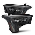 thumbnail image 2 of AlphaRex USA Headlight Assembly 880873 Luxx-Series; LED Bulb; Projector Beam With Amber Daytime Running Light/Amber Sequential Signal; Clear Polycarbonate Lens; Alpha Black Polypropylene Housing, 2 of 21