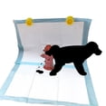 thumbnail image 4 of 10-Pack Dog Pee Pad Trainer Dog Guide Diaper Pad Aid, Paper Fire Hydrant Shape Pet Diaper Pad Guide for Puppy Training, 4 of 9