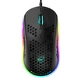 thumbnail image 1 of fashionhome Game Mouse USB Wired RGB Light Gaming Mouse DPI Adjustable Portable Computer Accessory, White Black, 1 of 6