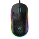 thumbnail image 3 of Ratón para videojuegos Seitruly M8 ligero RGB 6400DPI con carcasa de panal ergonómico para ordenador Gamer con cable USB negro, 3 of 6