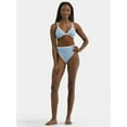 thumbnail image 5 of Time and Tru Women's and Women's Plus Striped Bikini Top, Sizes XS-3X, 5 of 8