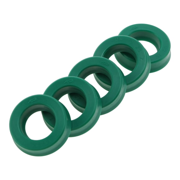 Anillo de sello de aceite universal Unique Bargains Sello de labio UN 15x25x7mm Alta presión TPU Verde 5 Pcs