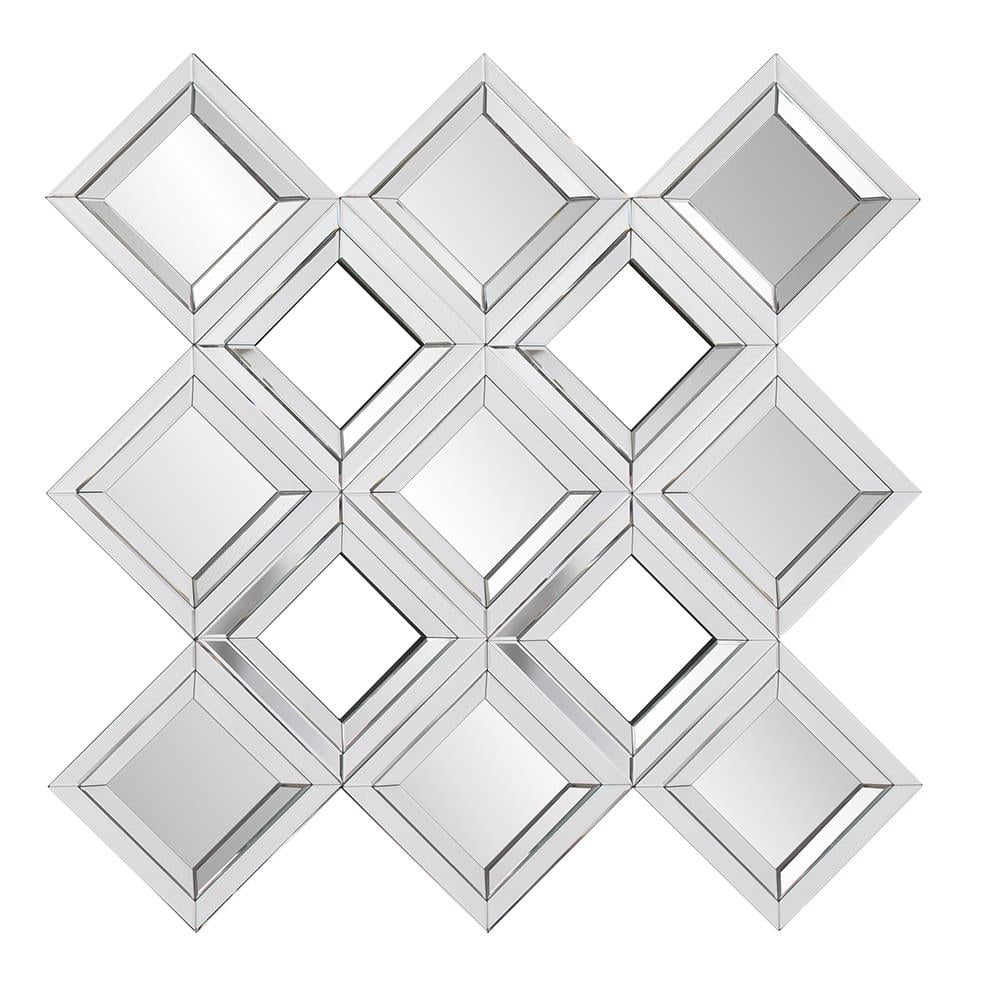 Tyler Dillon Decorative Diamond Arrangement Wall & Accent Mirror - 48" x 48" x 2"