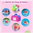 thumbnail image 6 of Electric Balloon Pump, Portable Electric Balloon Blower Machine Balloon Air Pump Dual Nozzle Rose Red 110V 600W Balloon Inflator for Party Decorations, 6 of 6