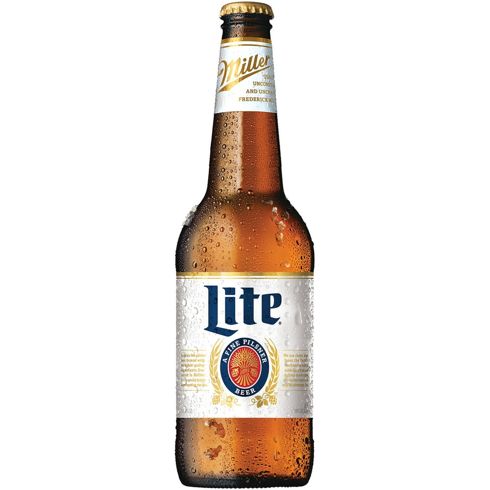 Miller Lite Lager Beer, Light Beer, Beer, 18 FL OZ Bottle, 4.2% ABV