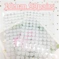 thumbnail image 1 of 10mm 99pairs Sticker Self Adhesive Fastener Colorfull Dots Stickers Strong Glue Hook and Loop Tape Round Klitterband Glue Tape 10mm white 99pairs Hook and Loop, 1 of 6