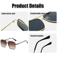 thumbnail image 4 of Upliftjoys Sunglasses, Retro Gradient Sunglasses UV400 Protection, Unisex Retro Square Sunglassess, 4 of 7