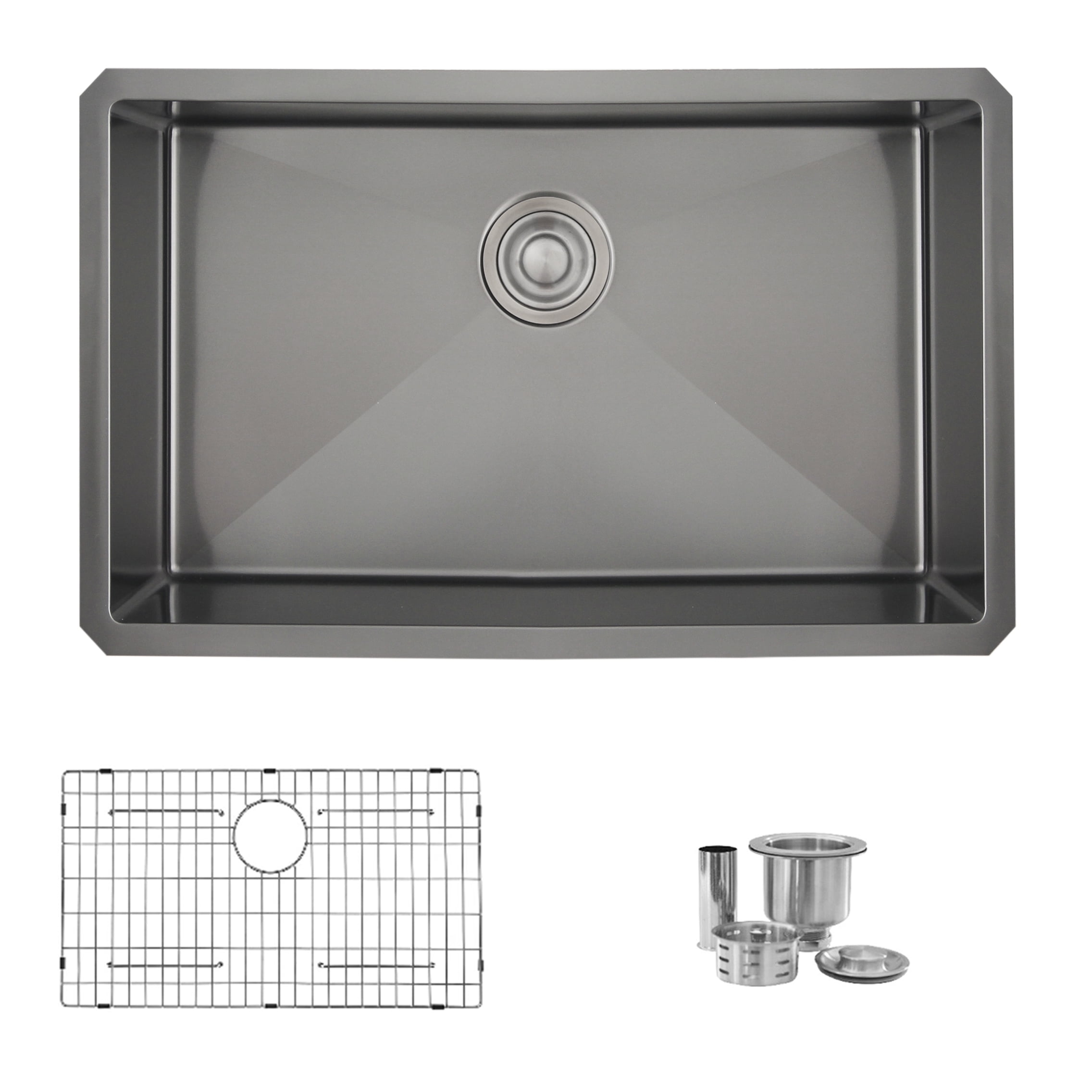Stylish S-321XG 32 inch Slim Low Divider Double Bowl Undermount Stainless Steel Kitchen Sink