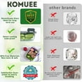 thumbnail image 3 of KOMUEE 10 Packs 30 oz Glass Meal Prep Containers,Glass Food Storage Containers with Lids,Airtight Glass Lunch Bento Boxes,Microwave,Freezer and Dishwasher,Gray, 3 of 4