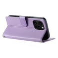 thumbnail image 5 of Wallet Leather Case For iPhone 14 Pro 6.1",with Card Holder,wristband, Shockproof Kickstand Embossed Cute Cats, Snap Phone Case,Purple,For iPhone 14 Pro, 5 of 9