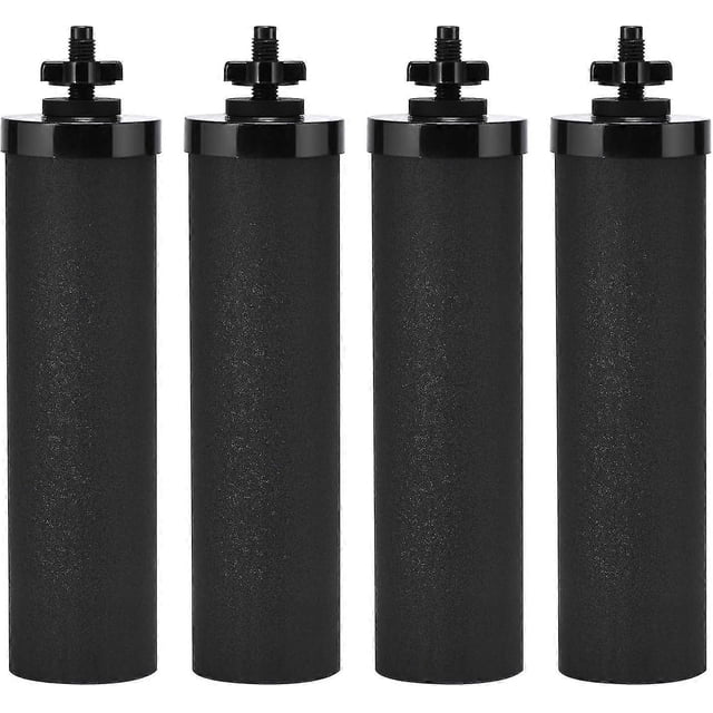 Repuesto de filtro de agua para Berkey, sistema de filtración de agua, repuestos de filtro de agua por gravedad, 4 unidades de regalo negras ZMYX