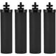 thumbnail image 1 of Repuesto de filtro de agua para Berkey, sistema de filtración de agua, repuestos de filtro de agua por gravedad, 4 unidades de regalo negras ZMYX, 1 of 5