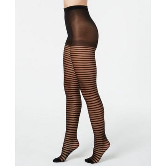INC International Concepts Striped Tights Color Black, Various Sizes Title: S-M/Black
