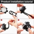 thumbnail image 5 of Juego de 4 luces LED recargables por USB para bicicleta, delanteras y traseras, ideales para paseos nocturnos., 5 of 5