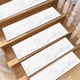thumbnail image 5 of Fiudx Ofertas relámpago Pegamento para estera de escalera gruesa y silenciosa, alfombra autoadhesiva de color sólido, pegatinas para escalones de madera maciza antideslizantes para el hogar, pegatina, 5 of 6