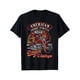 thumbnail image 1 of Camiseta divertida retro americana con diseño de motociclista indio, 1 of 5