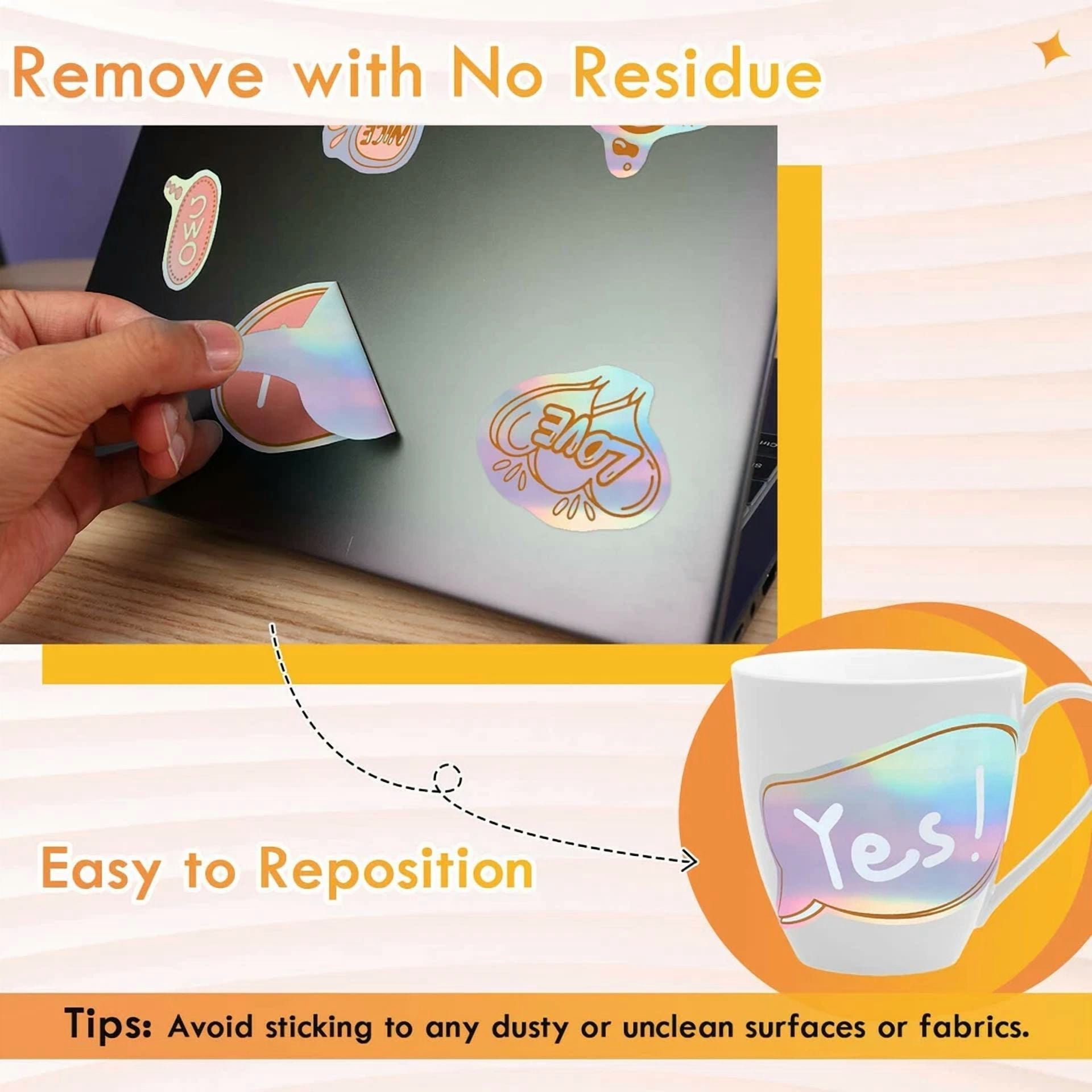 CIRCLE- Koala Holographic Sticker Paper for Inkjet Printer 20 Sheets Printable Vinyl