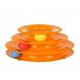 thumbnail image 1 of 1 PC 25*14*16 cm Pet Cat IQ Training Toys Three Layers Kittens Turntable With Colorful Balls, 1 of 6