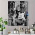 thumbnail image 4 of Electric Guitar Grunge Canvas Print, Retro Rock Wall Art for Living Room, Bedroom, Office, Bar, Music Studio, Guitarist Gift, 4 of 8
