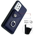 thumbnail image 6 of Allytech Galaxy A33 5G Wallet Case with Ring Holder Stand, Retro PU Leather Cards Slots Shockproof Kickstand Anti-Scratch Protective Phone Case for Samsung Galaxy A33 5G - Blue, 6 of 6