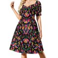 thumbnail image 1 of Vestido Otomí de manga corta de México, vestidos de lujo, vestidos de fiesta para mujer, vestidos de mujer, vestido de mujer, vestido, 1 of 7