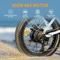 thumbnail image 3 of Jasion EB7 2.0 Electric Bike for Adults, 500W Folding Ebike with 48V 10AH Removable Battery, 20" Fat Tire Foldable Electric Bicycles with Dual Suspension, 7-Speed Bicycles, 3 of 8
