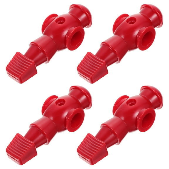 HOOWIFFY Red Resin Foosball Men Figures Replacement for Table Soccer Game Accessories with Unique Design and Easy Installation