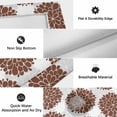 thumbnail image 6 of Brown Dahlia Outdoor Rug for Patio/Deck/Porch, Non-Slip Large Area Rug 3 x 5 Ft, Vintage Abstract Grey Flowers Floral Indoor Outdoor Rugs Washable Area Rugs, Reversible Camping Rug Carpet Runner, 6 of 8