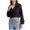Black, variant on Womens Jackets Fall Lapel Cropped Jacket With Belt Solid Slim Double Breasted Short Trench 2025 Trendy Outfits