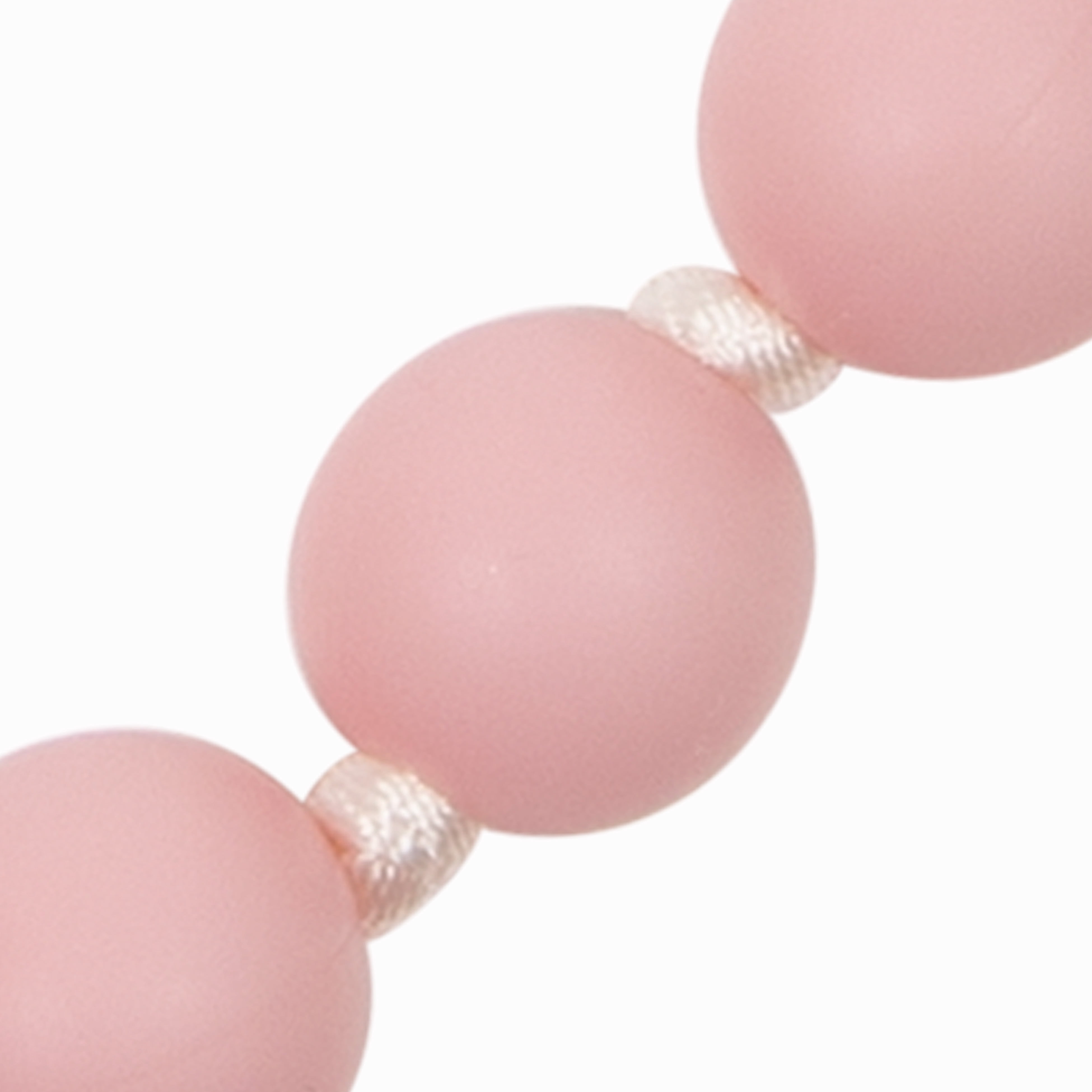 Nuby Teething Trends Teething Necklace, Pink/Red Double Strand Silicone Jewelry