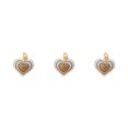 thumbnail image 4 of Langgg Keyring Keyholder DIY Small Decorative Purse Pendent Multipurpose Sweet Gift Workmanship Bag Decor Heart Keychain Khaki 3Set, 4 of 6