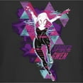 thumbnail image 2 of Junior's Spider-Man: Across the Spider-Verse Spider Gwen Glitch  Graphic Tee Black Large, 2 of 3