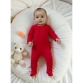 thumbnail image 6 of BemeyourBBs Newborn Christmas Baby Boy Girl Outfit Romper Crew Neck Long Sleeve Footed Jumpsuit Xmas Clothes, 6 of 9