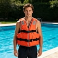 thumbnail image 7 of Cadancy Adult Life Jacket Boating Safety Vest Adjustable Straps Reflective Strips High Buoyancy PFD Water Sports Swimming Fishing Kayak Emergency Gear Universal Fit, 7 of 7