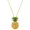 Necklace, variant on Pineapple Pendant Necklace Earring Bracelet Rhinestone Crystal Hand Painted Gold Plated 17 Inch Link Chain J0969