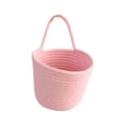 thumbnail image 2 of Linnome Woven Wall Hanging Storage Basket Hangable Sundry Organizer Basket for Cosmetics Snack Small Household Goods Classification Arrangement, 2 of 6