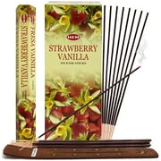 Strawberry Vanilla Incense Sticks And Incense Stick Holder Bundle Insence Insense Hem Incense Sticks