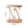 thumbnail image 5 of 2Pcs Wooden Tensegrity Table, Yannianjz Wooden Tension Structure, Floating Tabletop Sculpture, Physics Toy Desk Ornament, Home Office Decoration, Modern Art Piece, Conversation Starter Decor, 5 of 9