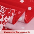 thumbnail image 3 of LUSHVIDA Christmas Curtains Red and White Snowflake Curtains Room Darkening Curtains for Living Room, 52 x 63 inch, 3 of 7