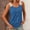 Blue womens tank tops, variant on up to 60% off Gifts Usmixi Womens Tank Tops Breathable Comfy Button Down Elegant Lace Trim Tunic Vest Summer Trendy Solid Scoop Neck Sleeveless Shirts Blouse Blue m