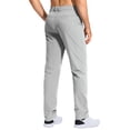 thumbnail image 3 of Zimjoy Men's Regular Fit Golf Pants Flat Front Casual Dress Pants Stretch Lightweight Comfy Trousers with 3 Pockets, Gray L, 3 of 4