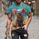 thumbnail image 4 of Camisetas de Manga Corta para Hombre Imprimir Casual Camiseta de Cuello Redondo, Camisetas de Manga Corta para Hombre Casual, 4 of 5