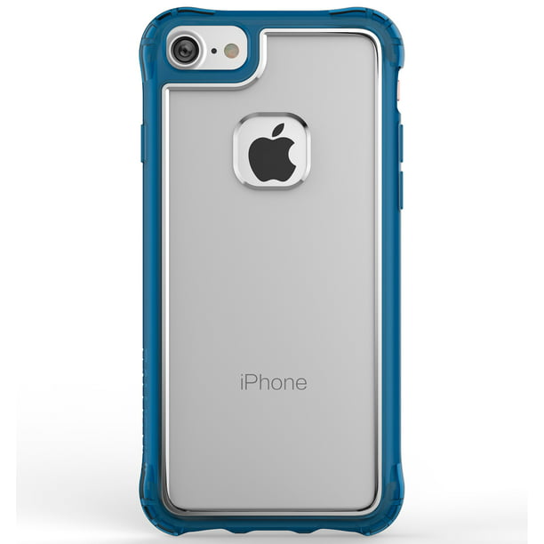 Ballistic Apple iPhone 8 iPhone 7 Clear Thin Case with Blue Border