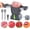 Gray, variant on Meat Slicer Cleaver Kitchen Knife Set for Meat Slicing & Shredding, Manual Fresh Meat Cutter Food Slicer for Beef Pork Mutton, Home Cooking BBQ Hot Pot