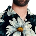 thumbnail image 5 of Daisy Men's Hawaiian Printed Short Sleeve Button Down Casual Beach Shirt's, Unisex, 5 of 6