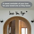 thumbnail image 4 of HeeHom "Love You Bye" Wooden Wall Sign – Farmhouse Decor for Living Room, Bedroom, Entryway – Handcrafted Wooden Script Sign with Adhesive, Valentine’s Family Gift, 4 of 7