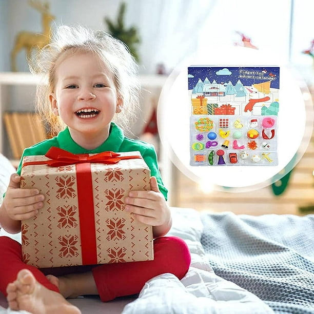 Noël Enfants Calendrier de l'Avent Surprise Coffret Cadeau Enfant Ensemble  de Jouets Enfant