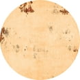 thumbnail image 1 of Ahgly Company Indoor Round Abstract Orange Modern Area Rugs, 4' Round, 1 of 4